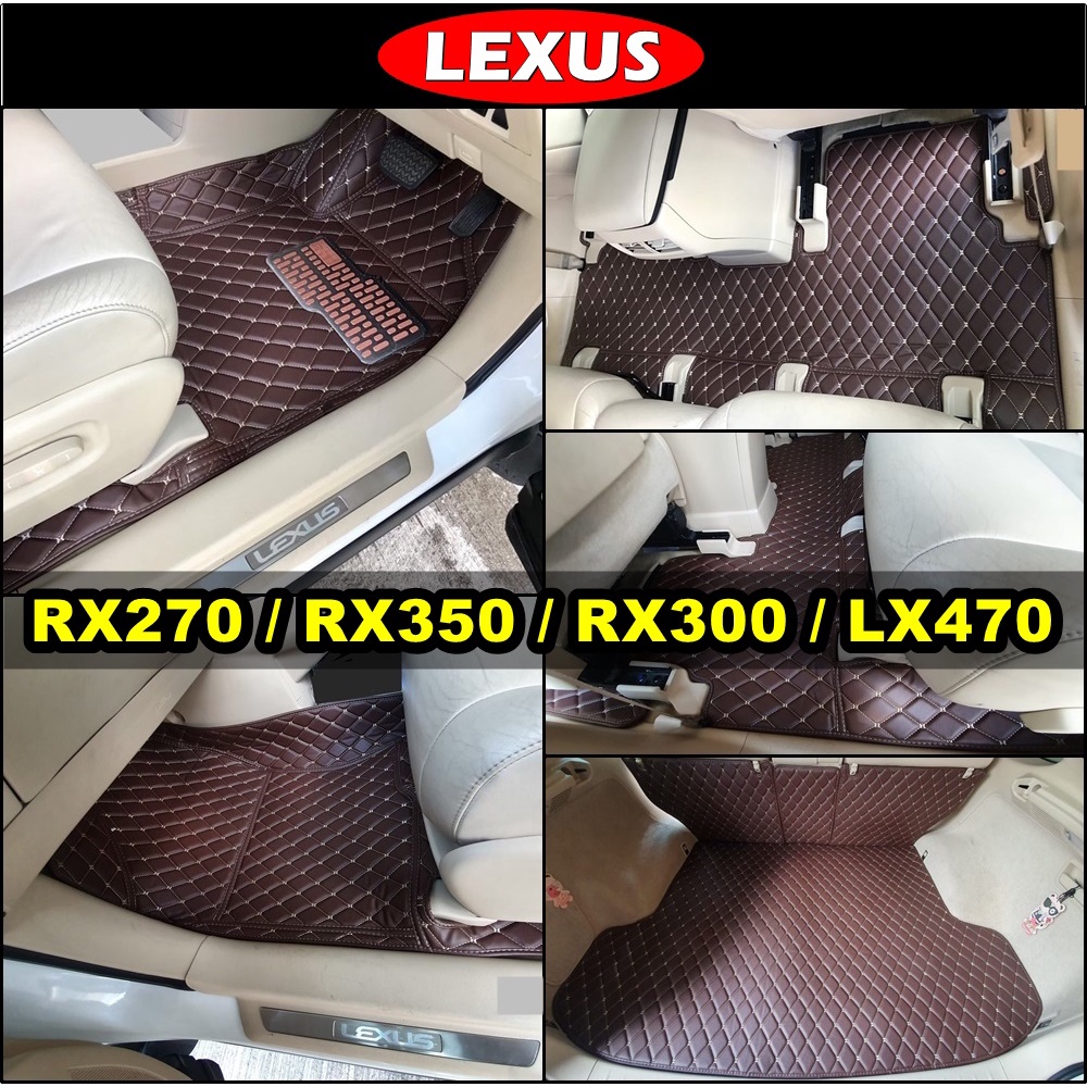พรมรถยนต์ LEXUS RX270 / RX300 / RX350 / RX450h / LX470 พรมรถยนต์6D เข้ารูป เต็มคัน