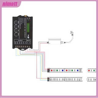 Ni TC420/TC421 ตัวควบคุมหรี่ไฟ LED RGB ตั้งเวลาได้ สําหรับตู้ปลา