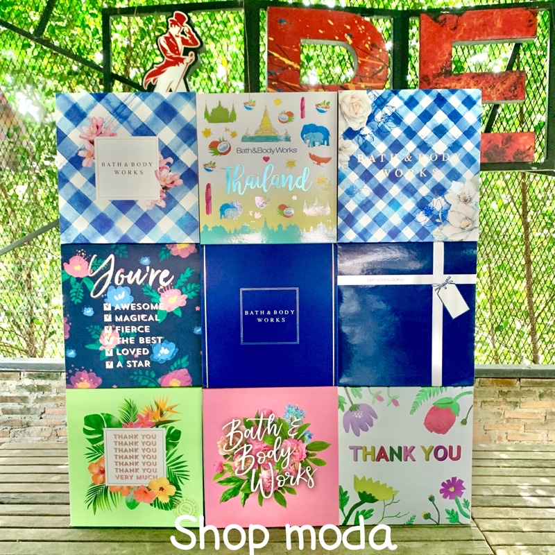 กล่องของขวัญ พร้อมส่ง  Bath  & Body Works Give box