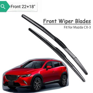 #CLwiper ใบปัดน้ำฝน for MAZDA CX-3 2015-2019 ขนาด 22+18"