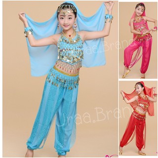 (พร้อมส่ง) เซ็ท 7 ชิ้น ชุดอินเดีย อาลาดิน ชุดเต้น ชุดแฟนซีเด็ก รุ่น A LA DIN Dancing ชุดอินเดียเด็ก ในตะเกียงแก้ว