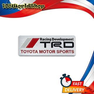 โลโก้ ติดท้าย เพลส "TRD Motor Racing" โตโยต้า โคโรลล่า อัลติส Corollar Altis, Camry, Hilux Vigo, Vios, Fortuner Toyota