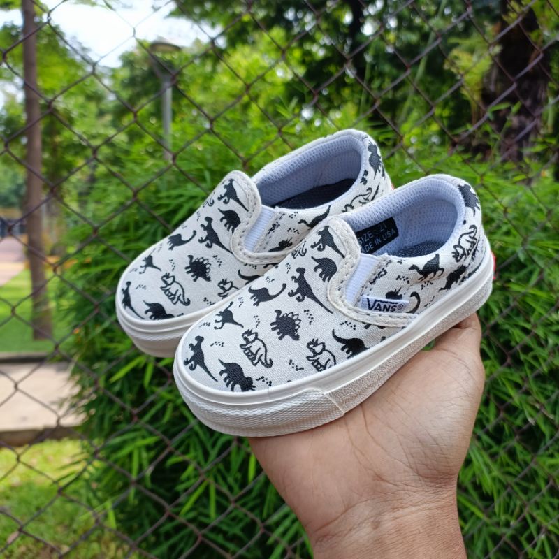 รองเท้า VANS SLIPON KIDS คุณภาพ | รองเท้าเด็กผู้หญิง | รองเท้าเด็กผู้ชาย | Vans SLIPON KIDS ไดโนเสาร