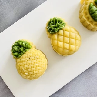 Louting Mooncake แม่พิมพ์ 50g เครื่องตัดคุกกี้ 3D แสตมป์ทุเรียนเค้กถั่วเขียว Mould DIY กดเครื่องมืออบกลางฤดูใบไม้ร่วง Fes