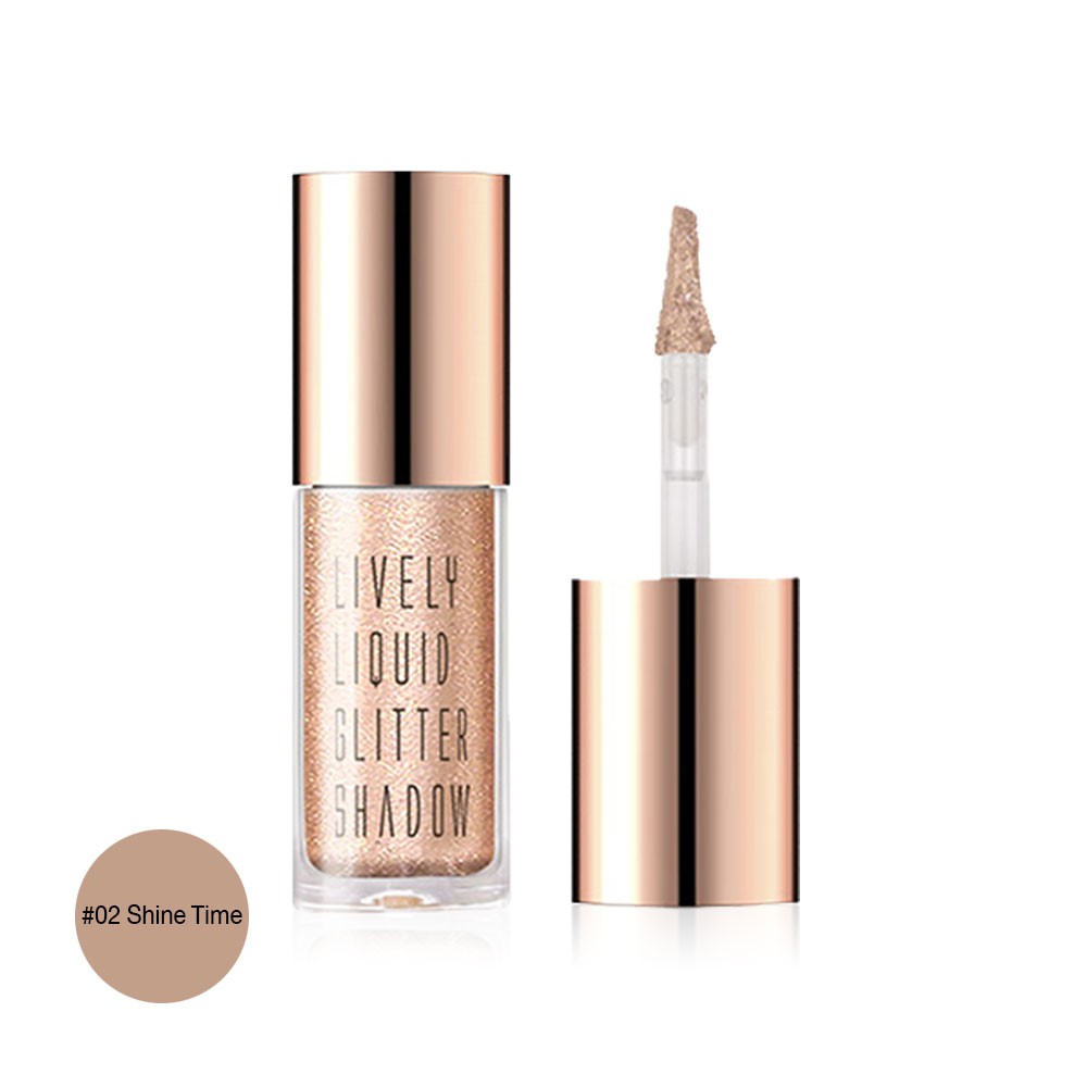 Eglips Lively Liquid Glitter Shadow 02 Shine Time. Shopee Thailand