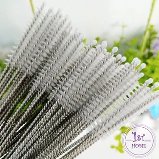 จุกนม ขนไนล่อน แปรงล้างหลอดดูด ไม่ทำให้เป็นรอย Stainless steel soft straw straw brush