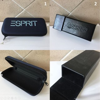 กล่องแว่น กล่อง แบรนด์ ESPRIT และ CHEAP MONDAY ของแท้ ทรงแข็ง ช่วยกันกระแทกแว่นได้ดี สภาพสวยมาก
