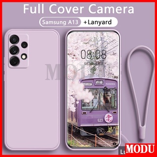 Modu เคสซิลิโคนนิ่ม พร้อมสายคล้อง สําหรับ Samsung A13 A23A53 A12 A22 A32 4G 5G Edge