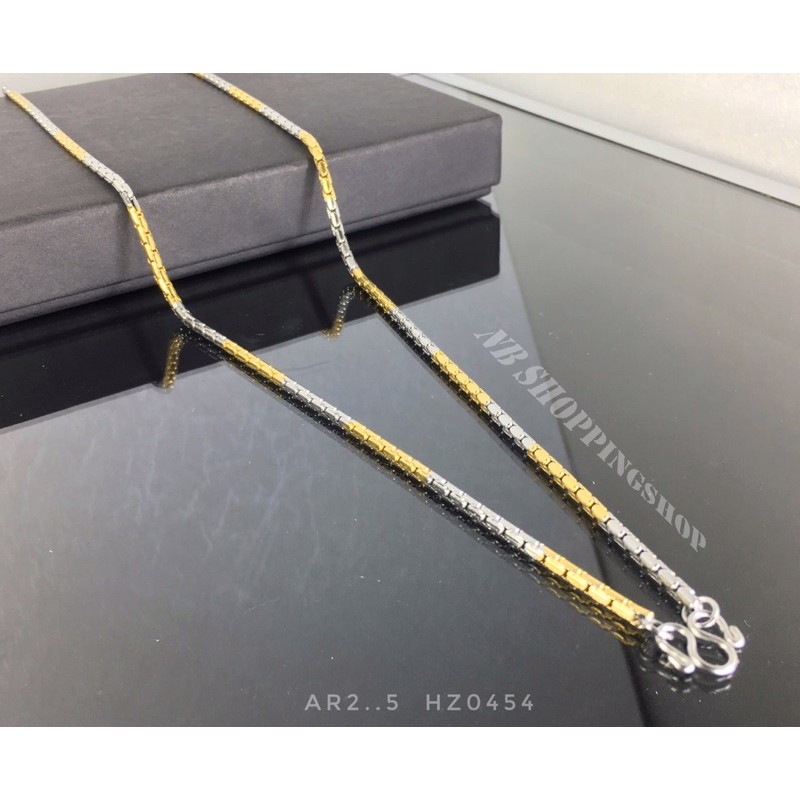 K-754 สร้อยคอสแตนเลสแท้ สร้อยคอสแตนเลส สร้อยห้อยพระ ARขนาด2.5ความยาว18-24นิ้วสี2กษัตริย์สแตนเลสแท้100%ไม่ลอกไม่ดำ