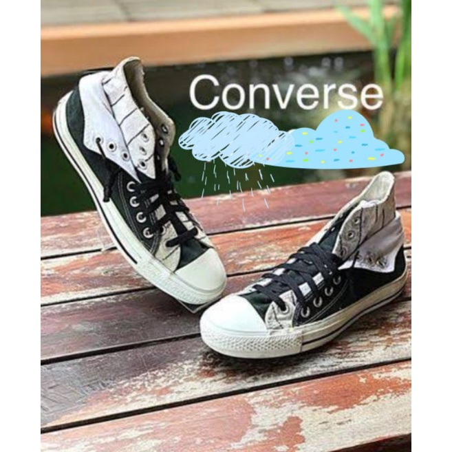 Converse รองเท้าผ้าใบหุ้มข้อ 2 ลิ้น