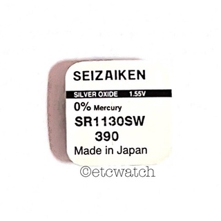 พร้อมส่ง&gt; ถ่านกระดุม Seizaiken 390 , SR1130SW 1 ก้อน