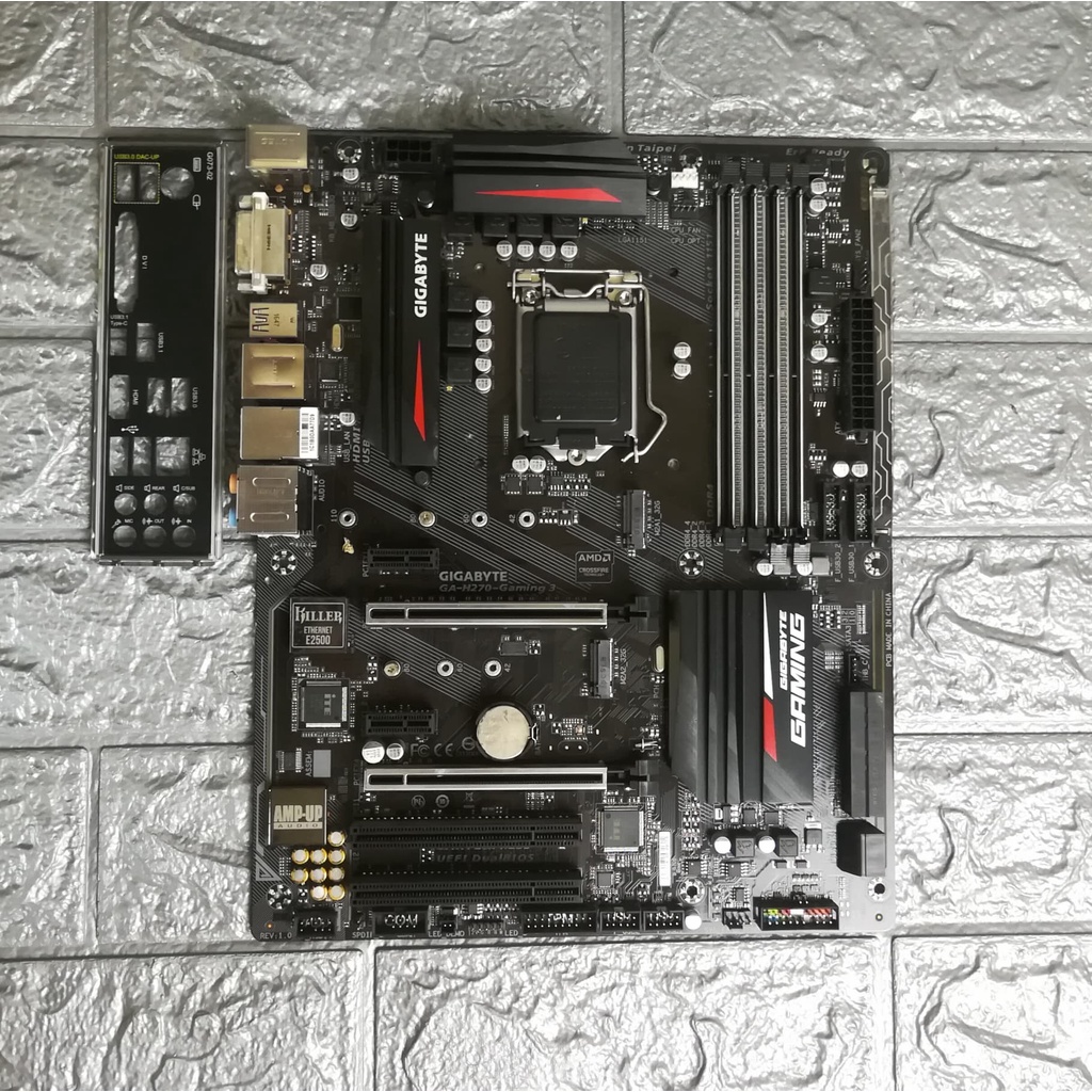 ⚡️เมนบอร์ด GIGABYTE GA-H270-Gaming 3 (rev. 1.0) มีฝาหลัง ฟรีSpeaker เมนบอร์ด