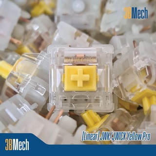 [Linear] [Pre-Lubed] [10 ตัว/แพ็ค] JWK / JWICK Yellow Pro Switches สวิตช์จากผู้ผลิต Top Tier Linear ในท้องตลาด