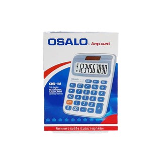 เตรื่องคิดเลข OSALO หน้าจอ 10 หลัก รุ่น OS-1M ELECTRIC CALCULATOR