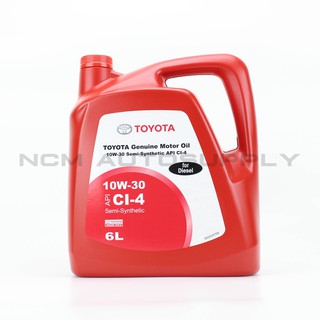 น้ำมันเครื่องแท้ TOYOTA สำหรับเครื่องยนต์ดีเซล 6l. (SEMI-SYNTHETIC)