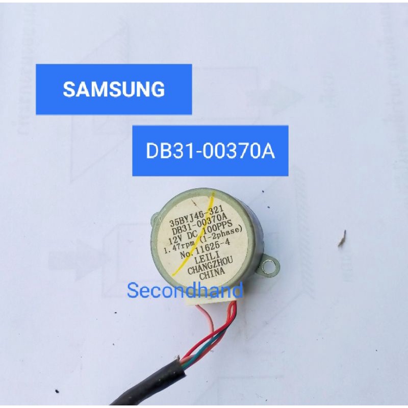 มอเตอร์สวิงคอยล์เย็นแอร์  SAMSUNG/Part No : DB31-00370A ( แถมฟรีสายแพร์  )  อะไหล่แท้มือสอง