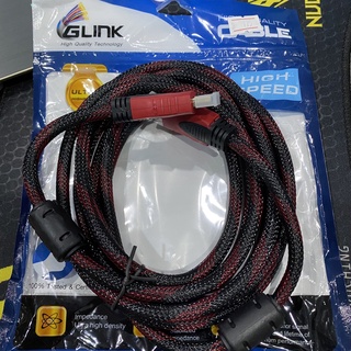 Glink สาย HDMI ความยาว 3เมตร รุ่น GLINK09 (V.1.4) M/M สายถักแดง