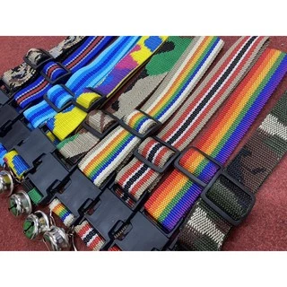 (โค้ดส่งฟรีหน้าร้าน) (คละสีคละลาย)ปลอกคอสุนัข🐶 รุ่นจัมโบ้ กระดิ่งใหญ่ ทำจากเชือกไนล่อน น้ำหนักเบาไม่อุ้มน้ำ ยาว 21 นิ้ว
