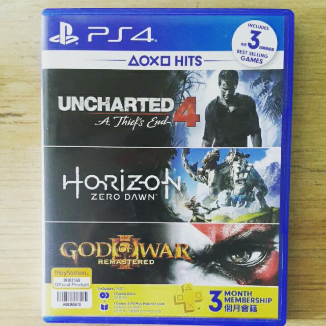 แผ่นเกม PS4 : Uncharted 4 และ Horizon Zero Dawn | Shopee Thailand