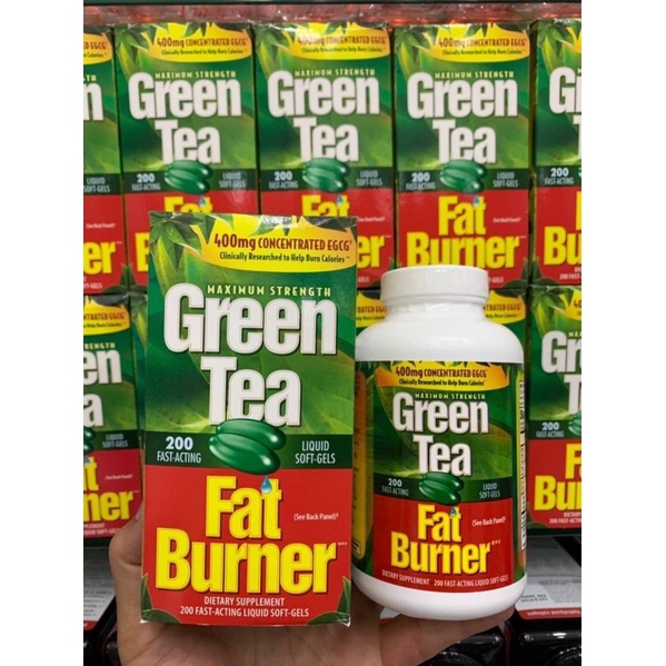 Green Tea Fat Burner 400mg Concentrate EGCG (200 Softgel) Shopee Thailand