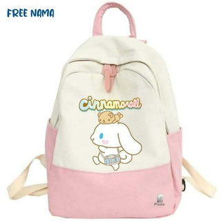 กระเป๋าเป้สะพายหลัง ลายตัวการ์ตูนจีน Motifmorol SANRIO สําหรับเด็กนักเรียน (ฟรีชื่อ)