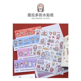 !!!พร้อมส่งจากไทย!!! สติกเกอร์กันน้ำ แปะสิ่งของได้ทุกอย่าง แปะเคสเพิ่มความน่ารัก