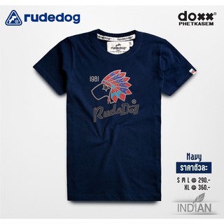 เสื้อยืดแขนสั้น rudedog-Indian ( Navy )