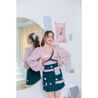 💎พร้อมส่ง💎Maria Pink Impression Dress