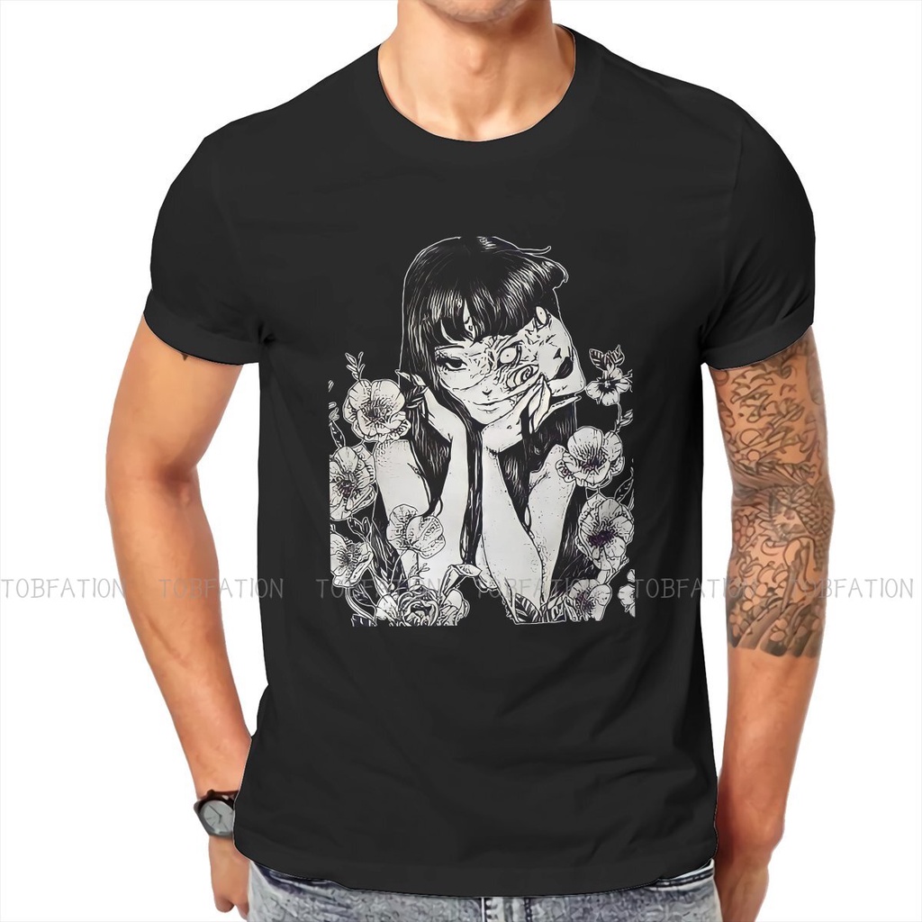 Tomie Junji Ito Unique Art เสื้อยืดที่ไม่ซ้ํากัน Junji Ito Casual ขนาดเสื้อยืดใหม่ล่าสุด Stuff สําหร