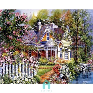 ชุดCross Stitch 11CT ชุดเย็บปักถักร้อยสําหรับตกแต่งสวน