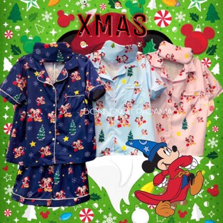 🎄 MICKEY XMAS ❄️ ชุดนอนมิกกี้เม้าส์ ต้อนรับเทศกาล XMAS น่ารักสุดๆ แขนสั้น ขาสั้น พลาดไม่ได้แล้วจ้า