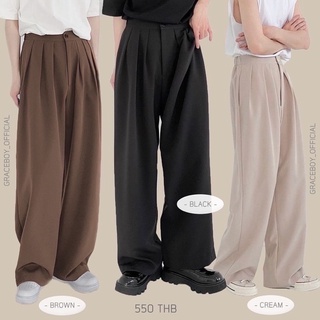 GRACEBOY | **พร้อมส่ง** ส่งฟรี กางเกงรุ่น Graceboy Basic Pants กางเกงขากระบอก