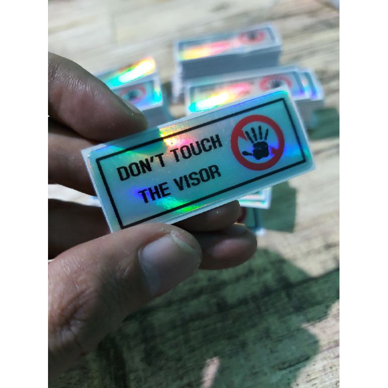DONT TOUCH THE VISOR PRINCUTT STICKER