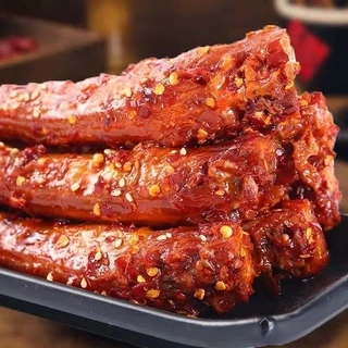 酱鸭脖 คอเป็ด ปรุงรสสำเร็จรูป คอเป็ดอบปรุงรส ซอสหม่าล่าเปรี้ยวหวาน อาหารว่างทานเล่น (คละรส คละสี1ซอง)