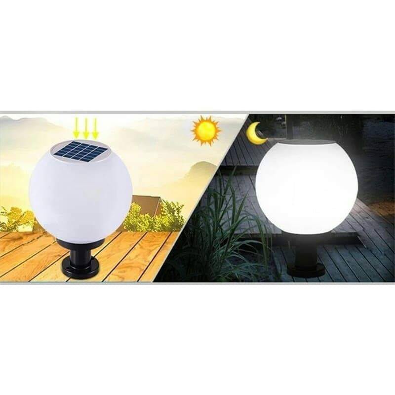 จงชัยไลท์ติ้ง โคมไฟหัวเสาโซล่าเซลล์เส้นผ่าศูนย์กลาง 8 นิ้ว  LED SOLAR CELL