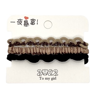 ยางผูกผม ยางรัดผม โบว์ผูกผม Hair elastic Skinny scrunchie mix