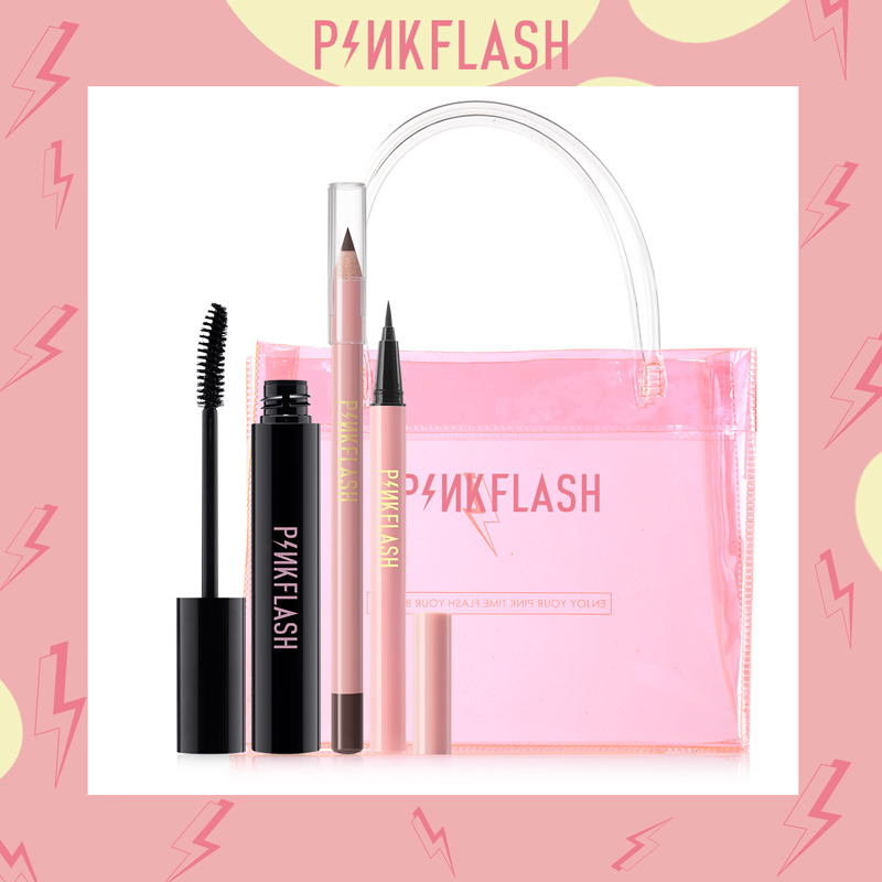 Pinkflash ชุดเครื่องสําอางสำหรับแต่งหน้า (มาสคาร่า ดินสอเขียนคิ้ว อายไลเนอร์)