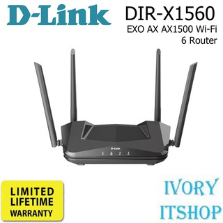 D-LINK DIR-X1560 NEXT GEN EXO / AX Mesh AX - 1500 WiFi 6 Router