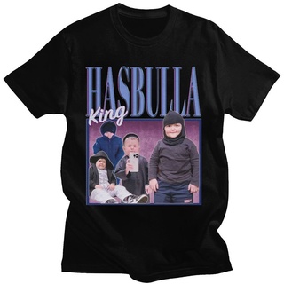 Hasbulla Fighting Meme เสื้อยืดผ้าฝ้ายคุณภาพสูงขนาดใหญ่สําหรับผู้ชายผู้หญิง