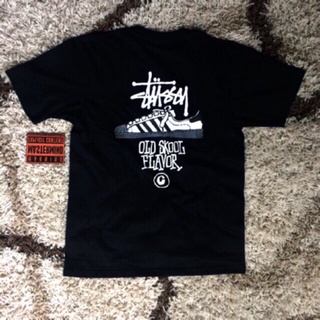 【NEW】Stussy Old Skool เสื้อยืดแฟชั่นสําหรับผู้ชาย