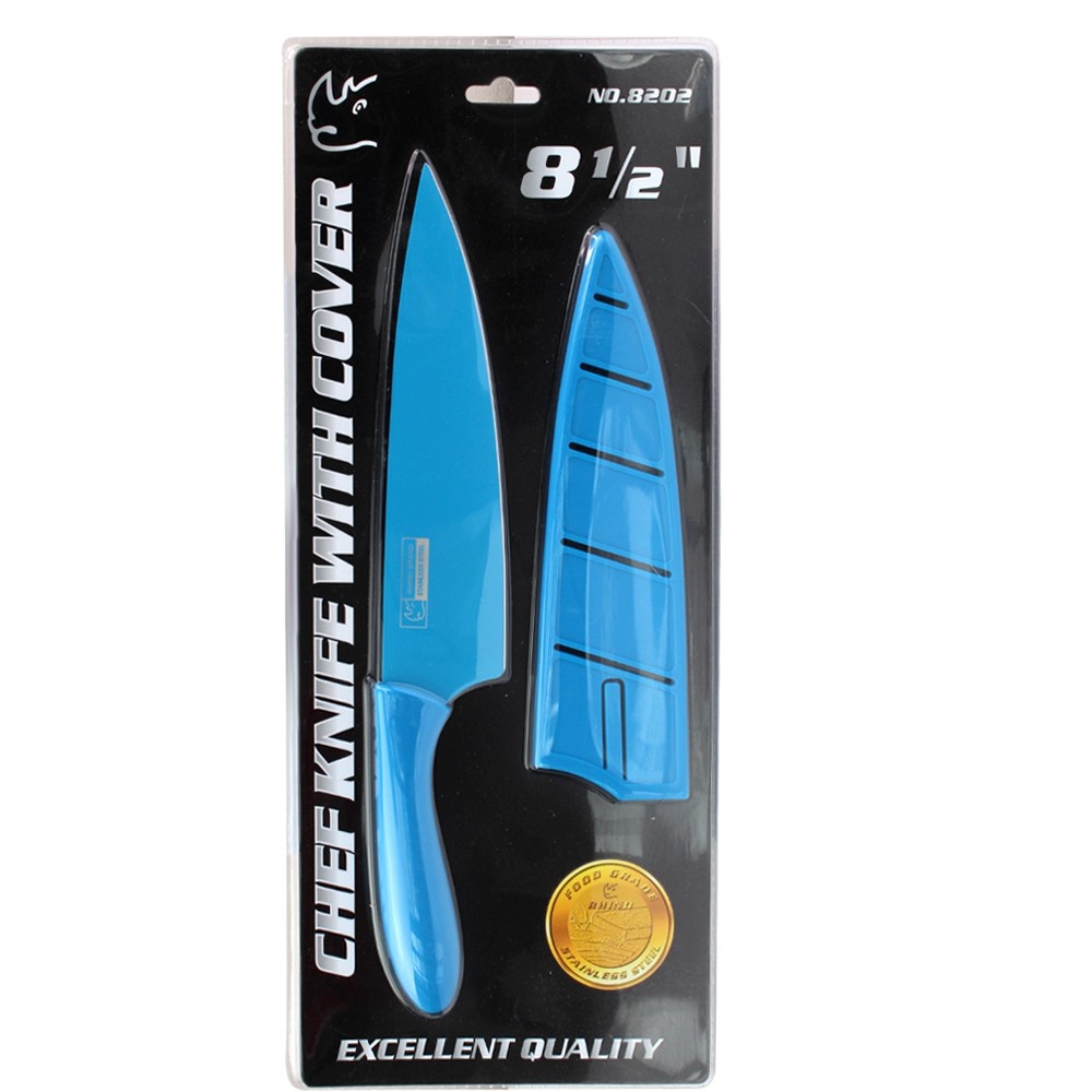 Telecorsa มีดทำครัว สีฟ้า รุ่น Plastic-Knife-8202-00i-June