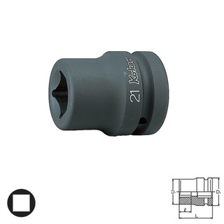KOKEN PW8-20 ลูกบ๊อกลม ถอดล้อหลัง รถบรรทุก 1"-20mm| MODERTOOLS OFFICIAL