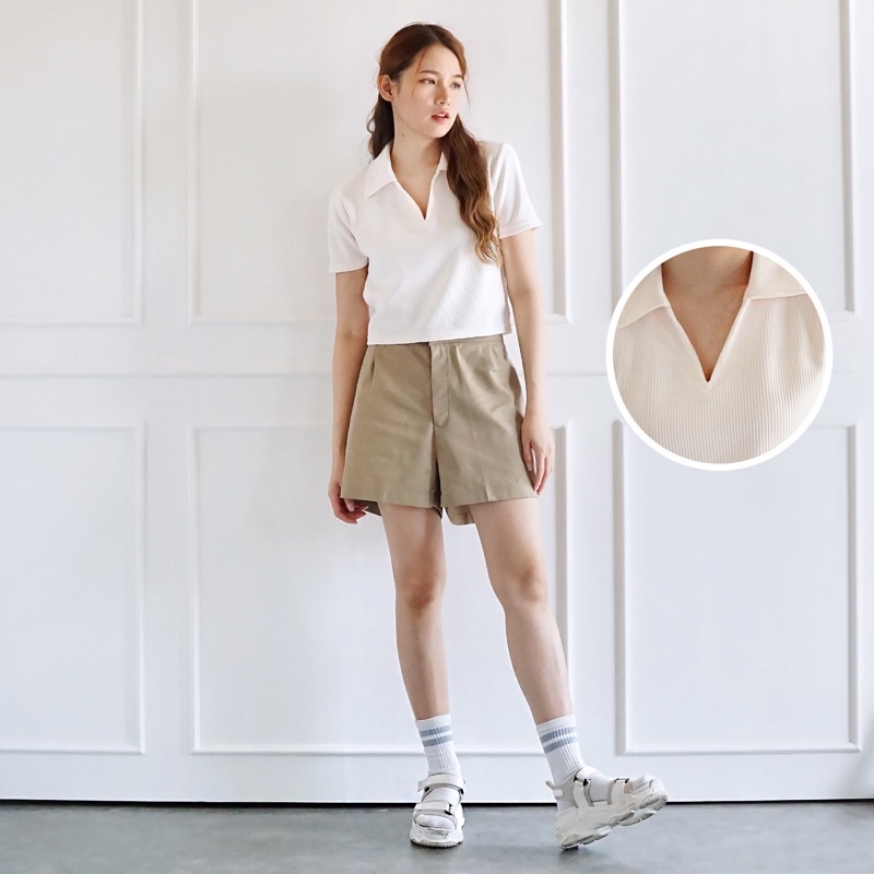 (ELLIE) Jiro CROP TOP / 3 สี