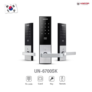 UNICOR Digital Door Lock รุ่น UN-6700 กลอนประตูดิจิตอล ส่งฟรี(ติดตั้งฟรีในเขตกรุงเทพ และ ปริมณฑล) รับประ