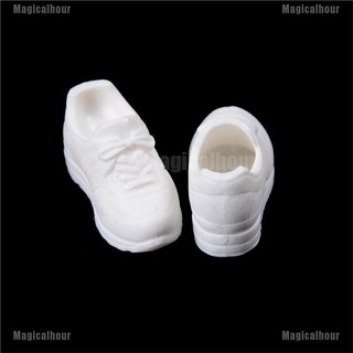 ราคาMagicalhour อุปกรณ์เสริม รองเท้ากีฬาน่ารัก สีขาว สำหรับตุ๊กตา Blyth