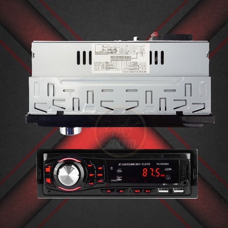 [โค้ดลด 33LIFE120 12%] PLATINUM-X MP3-132 / M-888/ PX-R555BU เครื่องเสียงรถยนต์ 1Din มีบลูทูธ เครื่อ