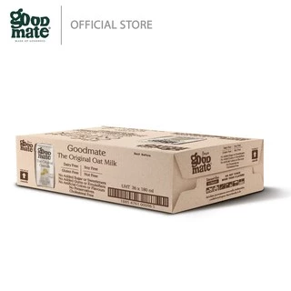 Goodmate The Original Oat Milk กู๊ดเมท นมโอ๊ต สูตรออริจินอล ขนาด 180 มล. (1 ลัง : 36 กล่อง)