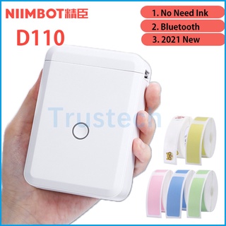 Niimbot D110 Jingchen ป้ายฉลากเครื่องพิมพ์ไร้สายสําหรับเครื่องพิมพ์ Barcodes Name Printer