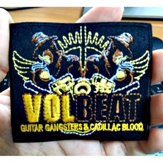 อาร์มรีดเสื้อ ตัวรีด ตัวปัก งาน DIY * VOLBEAT * ขนาด 7.5 X 6 เซนติเมตร