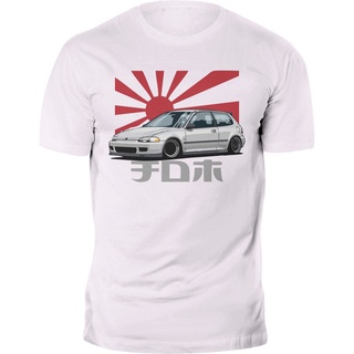 เสื้อยืดผ้าฝ้าย พิมพ์ลายธงชาติญี่ปุ่น NF2GD256EW Honda Civic Mk5 Type R Jdm RYN126DGE13130 สําหรับผู้ชาย